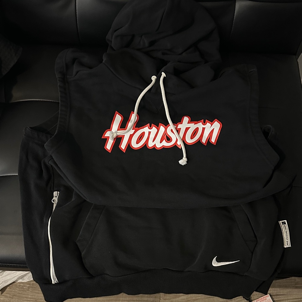 Houston Nike Black Hoodie with Houston Graphic